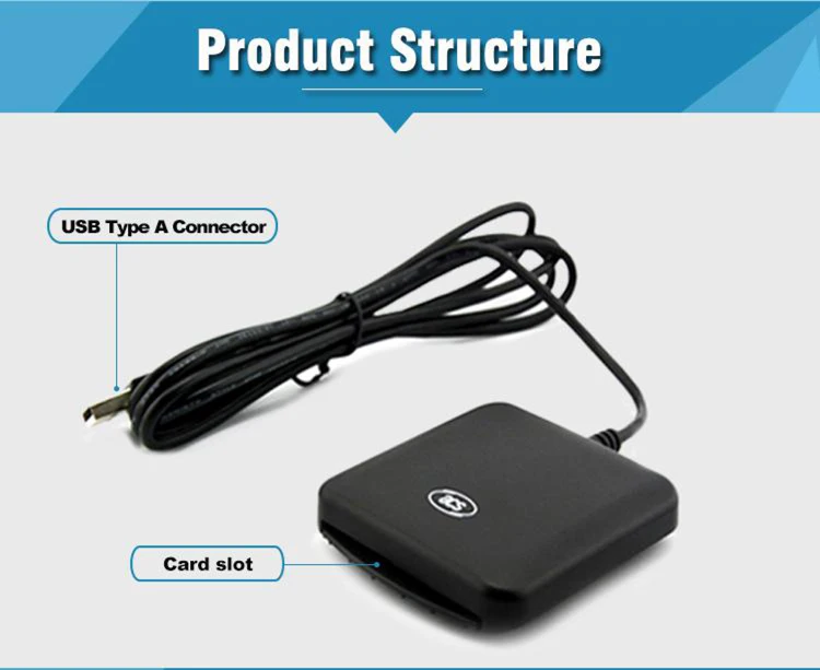 Low Cost ISO 7816 USB Acr38 EMV IC Chip Smart Card Reader/writer ACR39U-U1