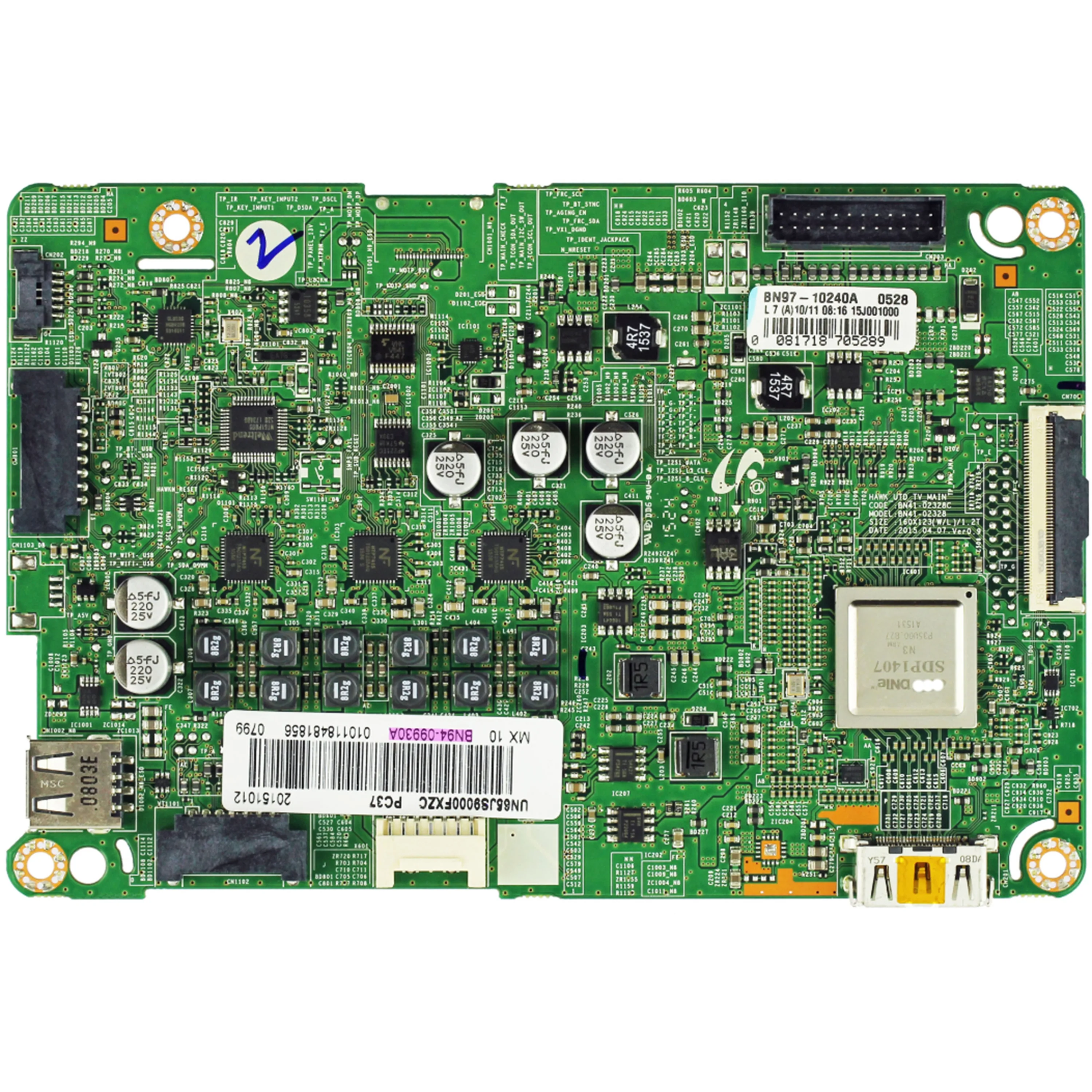 

Genuine Original Main Board BN41-02328 BN41-02328C BN94-09930A BN97-10240A for UN65JS9000FXZC UN65JS9000FXZA 65" TV Motherboard