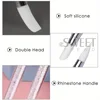 2pcs Double Head Silicone Nail Art Pen Carving Flower Sculpting Pen Adjustable Glue Stick Embossing Brush Professional Manicure 2