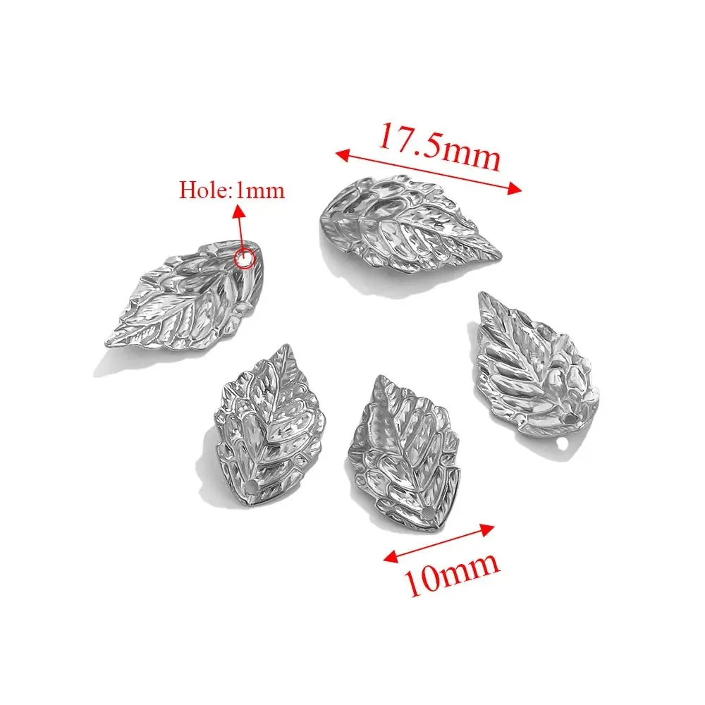 Stainless Steel Fittings Gold Leaves DIY Accessories Pendant Wholesale 9