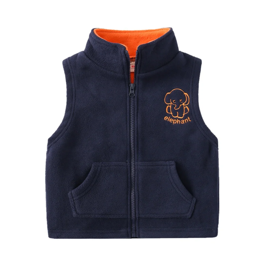 

Autumn New Boys Girls Sleeveless Vest Jacket Cartoon Print Coat Kids Winter Warm Sport Vest Outwear Clothes 1-7Y