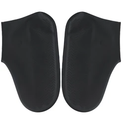 Durable Waterproof Silicone Shoe Covers - Non-Slip Reusable Boot Protectors - M (Black)