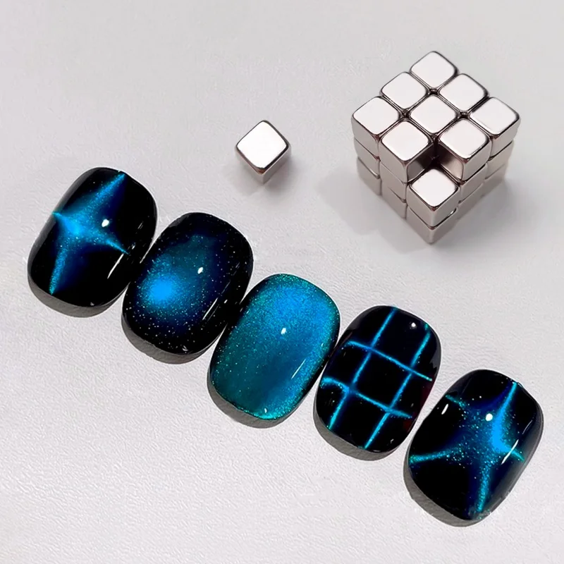 Description Picture 3 of item27Pcs Multi-Function Strong Magnet Cube Cat Magnet For Nail Gel Polish Nail Magnetic Stick Square Round Magnet Manicure Tools