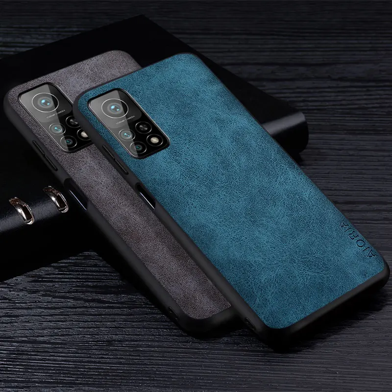 Premium PU Leather Scratch-Resistant Solid Color Phone Case