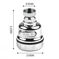 360 Degree Swivel Kitchen Faucet Aerator Adjustable 3 Mode Sprayer Filter Movable Kitchen Tap Head Water Saving Nozzle Sprayer 3