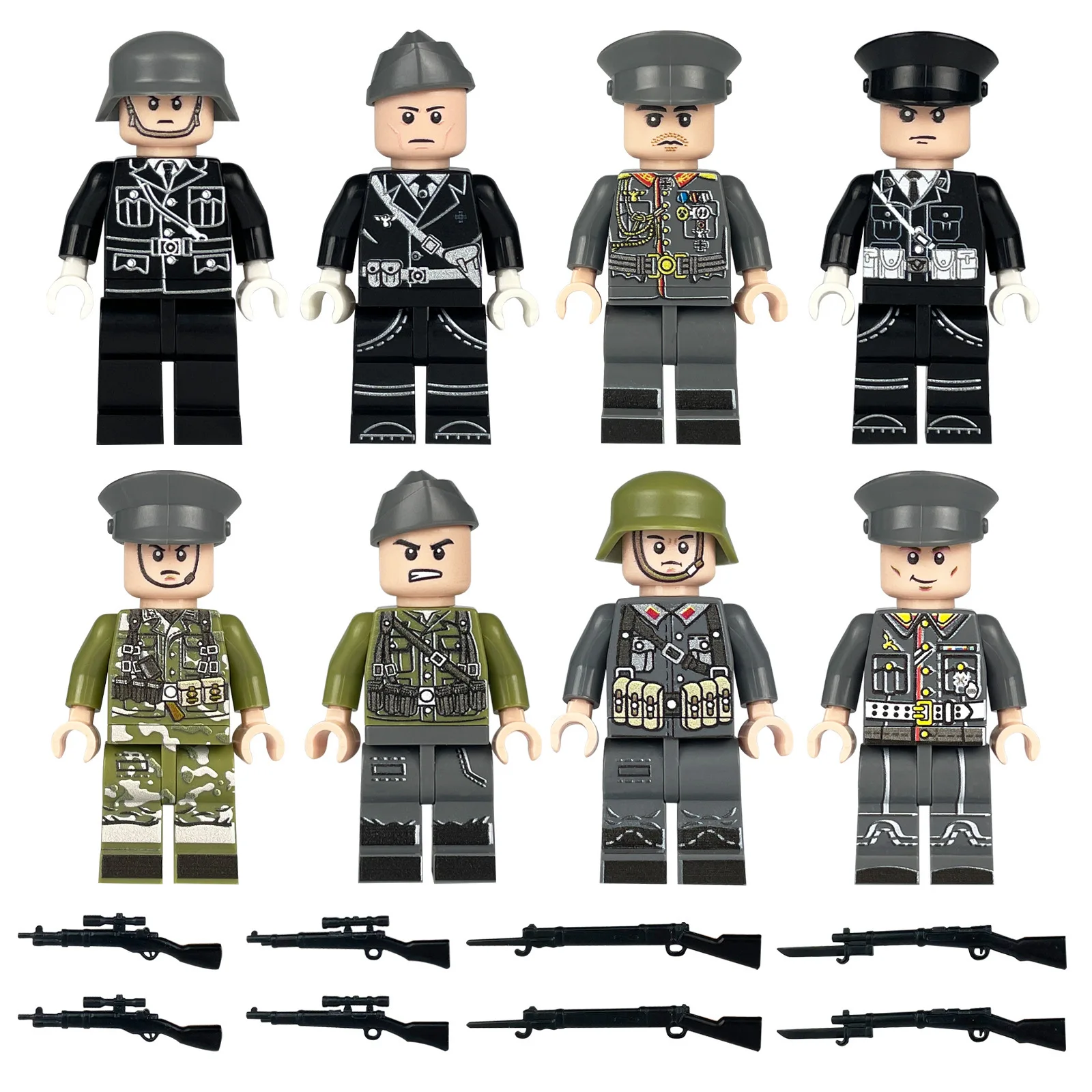 메이그 대테러 미니피규어 국경 간 도매 군대 병사 독일 어린이 조립식 소형 블록 장난감