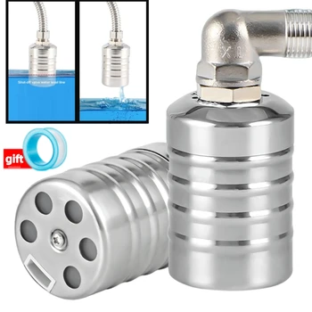 Stainless Steel Floating Ball Valve Automatic Water Level Control Valve 1/2, 3/4 Float Valve Water Tank Water Tower Shutoff Valve