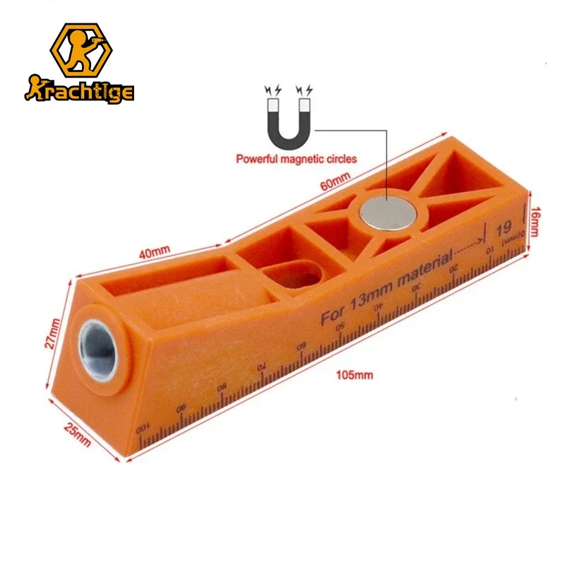 

Krachtige 1Pcs Woodworking Pocket Hole Clamp Angle Drill Guide Kit Hole Punch Positioner Drill for DIY Power Tools