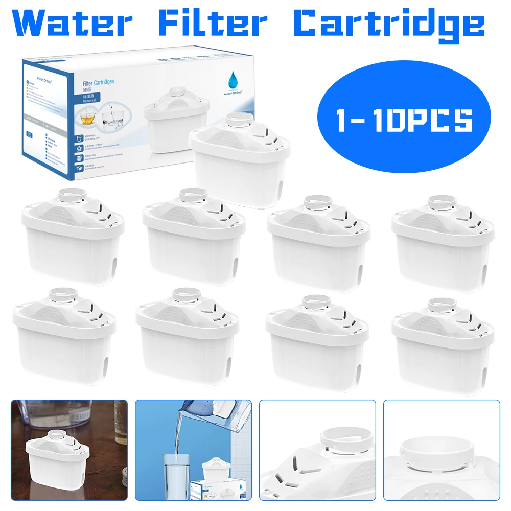 A Year's Supply Of AcalaQuell One/AcalaQuell Swing Water Filter Cartridges Including 2 Micro Sponges (Sponge Filter) | 6 Water Filter Cartridges