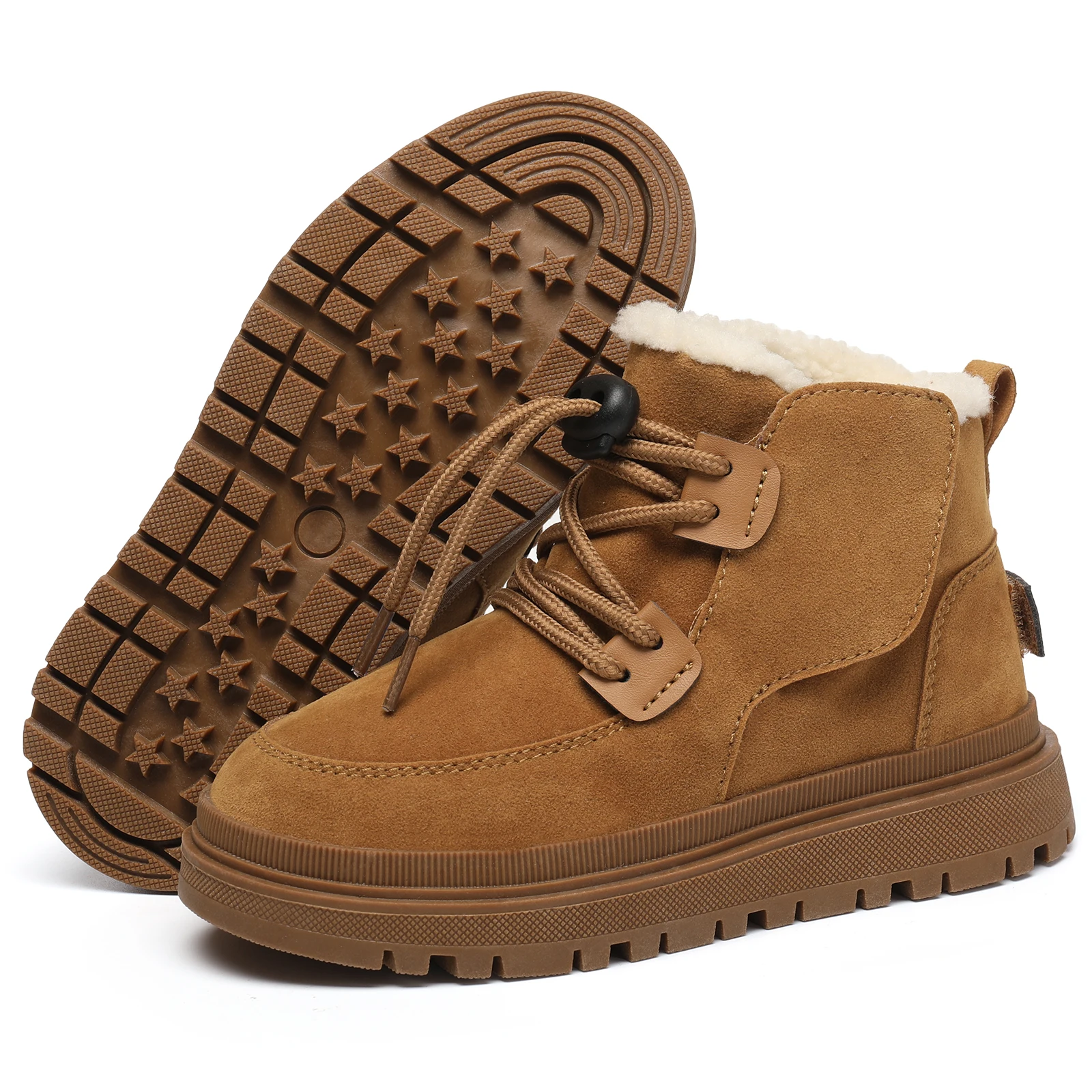 Bottes de neige de coordination préscolaire, chaussures de sport préscolaires, coton optique chaud, décontracté, extérieur, garçons, filles, bébés,_voghion.com