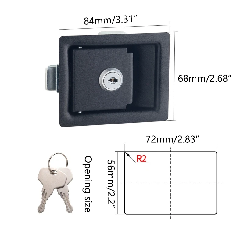 U90C Motorhome Entrance Door Lock with Built-in Deadbolt  Durable Entrance Door Lock Knob Motorhome RV Hardware