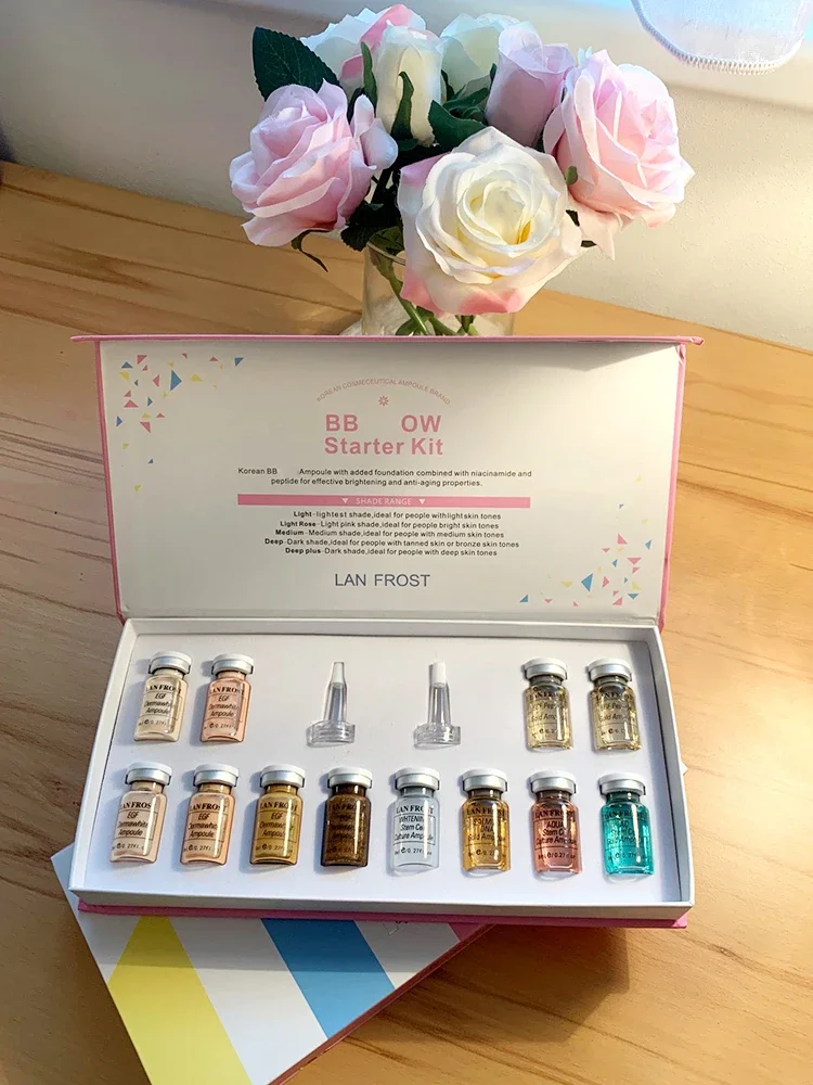 Korea 8ml BB Cream Glow Starter Kit Peptides/Niacinamide Foundation Cream Sunscreen Moisturizing Cream Facial Skin Care 3