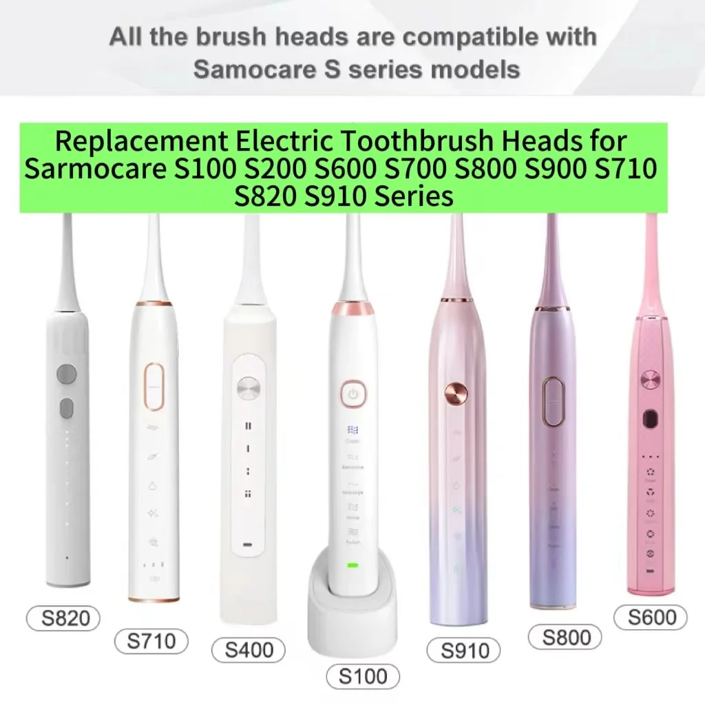 Replacement Electric Toothbrush Heads for Sarmocare S100 S200 S600 S700 S800 S900 S710 S820 S910 Series for Digoo DG-YS11 2