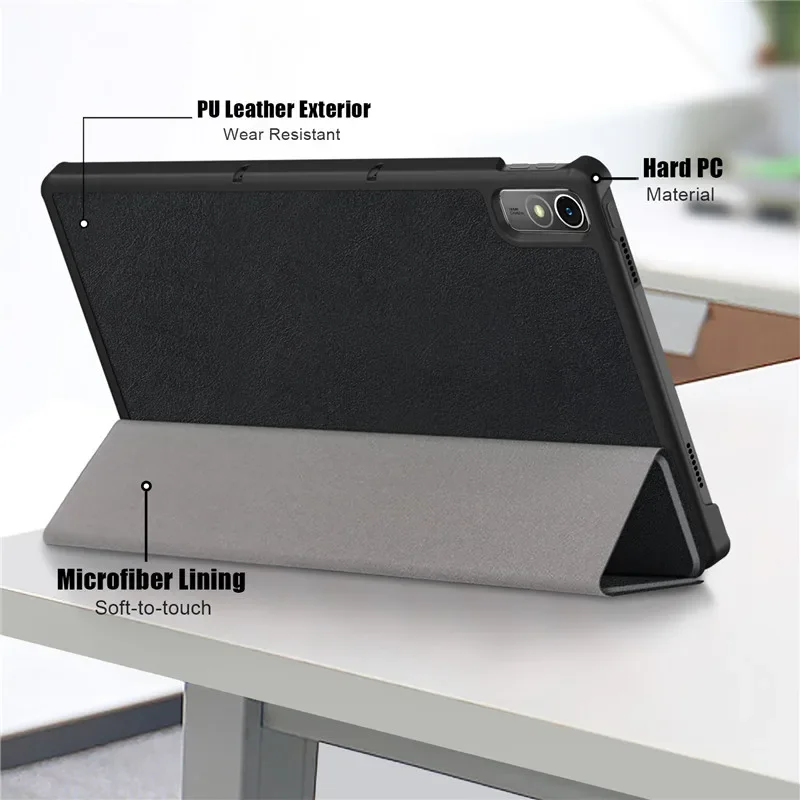 11.5'' Folding Stand Wake Sleep PU Leather Tablet Cover - Premium Design for Enhanced Protection and Style