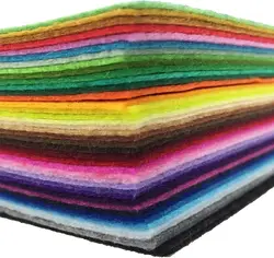 Versatile Thin & Durable Felt Fabric for Creative Projects (20×30 cm) (Random color)