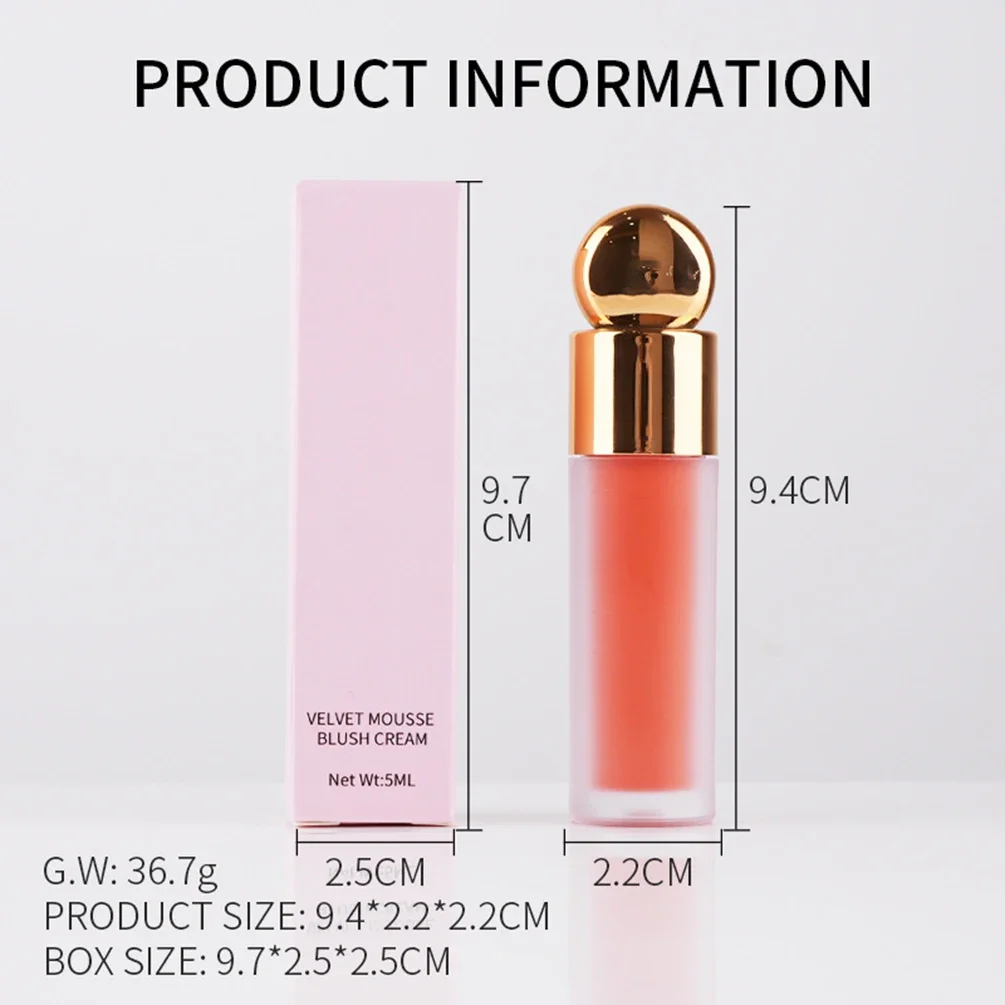 Custom 7 Color Liquid Blush Portable Esay To Use Long Lasting Brighten Easy To Wear Face Makeup Bulk Private Label 2