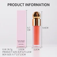 Custom 7 Color Liquid Blush Portable Esay To Use Long Lasting Brighten Easy To Wear Face Makeup Bulk Private Label 2