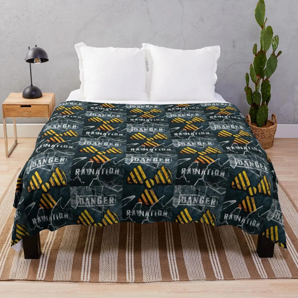 

Radiation hazard Throw Blanket Cute Blanket Nap Blanket Hair Blanket