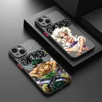 One Pieces Anime Phone Case for Apple iPhone 13 14 Plus 15 Pro Max 11 Pro 12 Mini XR 8 SE 7 6S XS MAX Matte Shockproof Cover