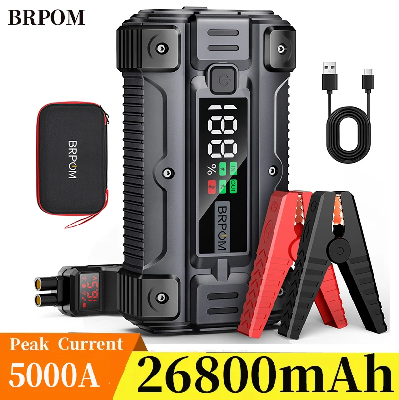 5000A 12V Charger External Battery Booster 26800mah Car Jump Starter Car Battery Fast Charging Portable Power Bank car jump starter jump starter car battery charger portable battery charger
