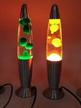  Metal Base Wax Lava Lamp Night Light Jellyfish LED Light Aluminum Alloy Interior Lamp for Baby Kids Bedside Decor Birthday Gift 