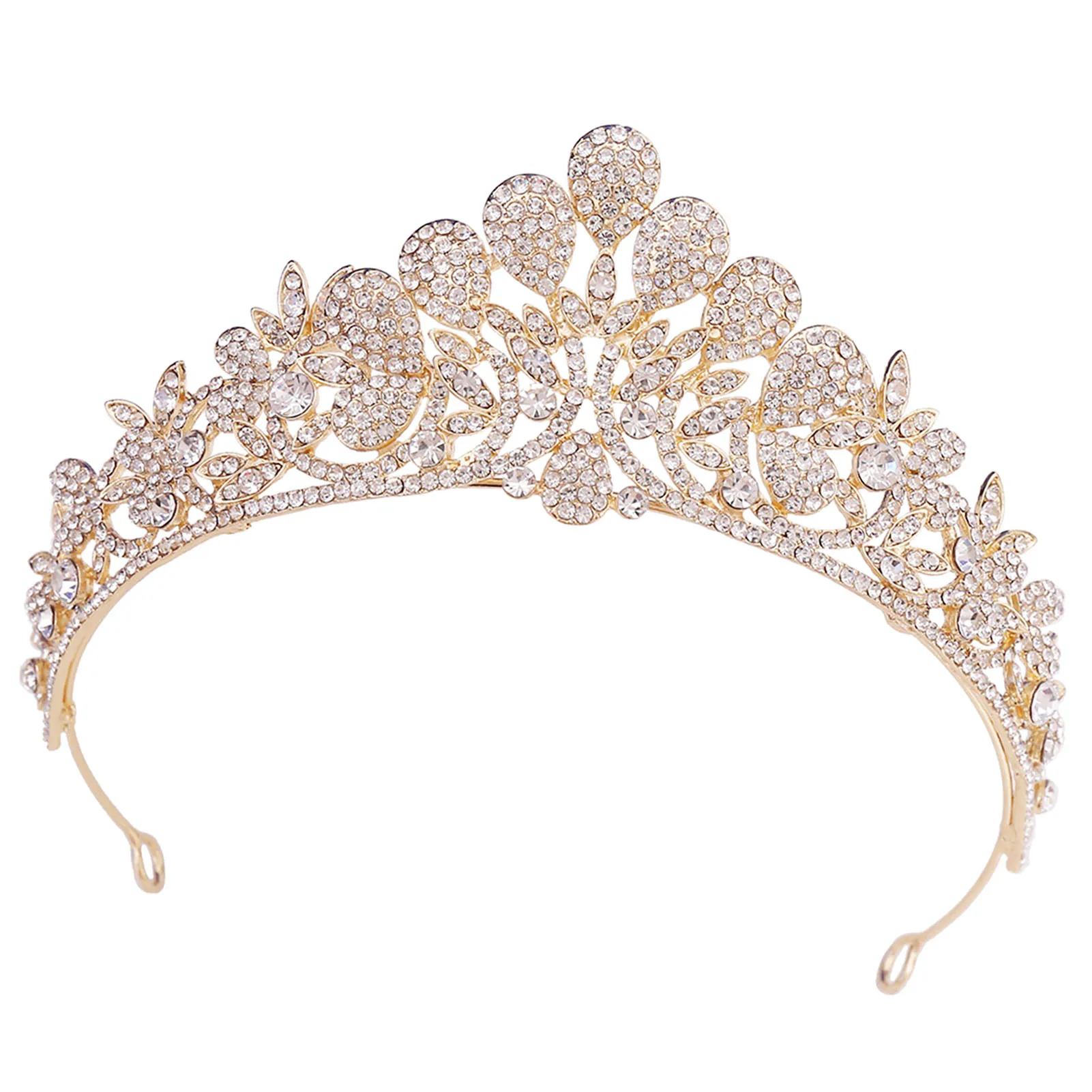 

Искусственные короны, украшения для волос, свадебная темпераментная простая стильная блестящая корона для подружки невесты, Свадебный декор для головы