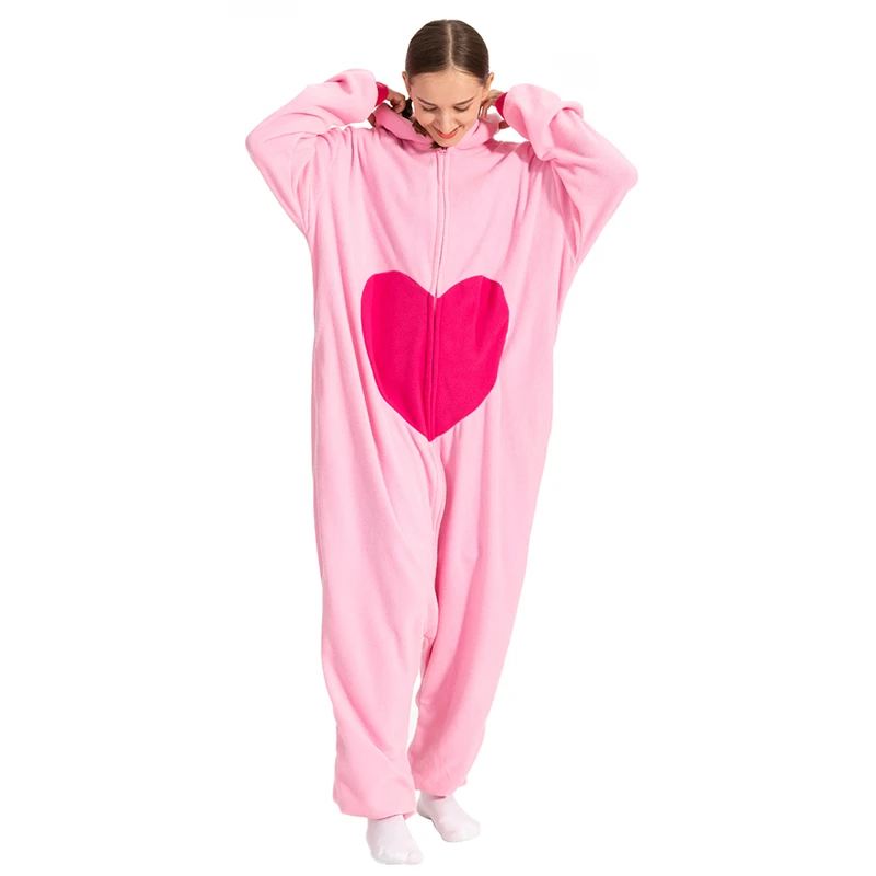 Kigurumi Onesie Animal Pajamas For Adult Women Men Cute Flamingo Pyjamas Homewear Halloween Cosplay Party Costume