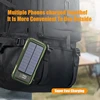 100000mAh Large Capacity Solar Power Bank 4 in 1 Built in Cable Intelligent Digital Display Laser Light for Samsung Apple Xiaomi 5