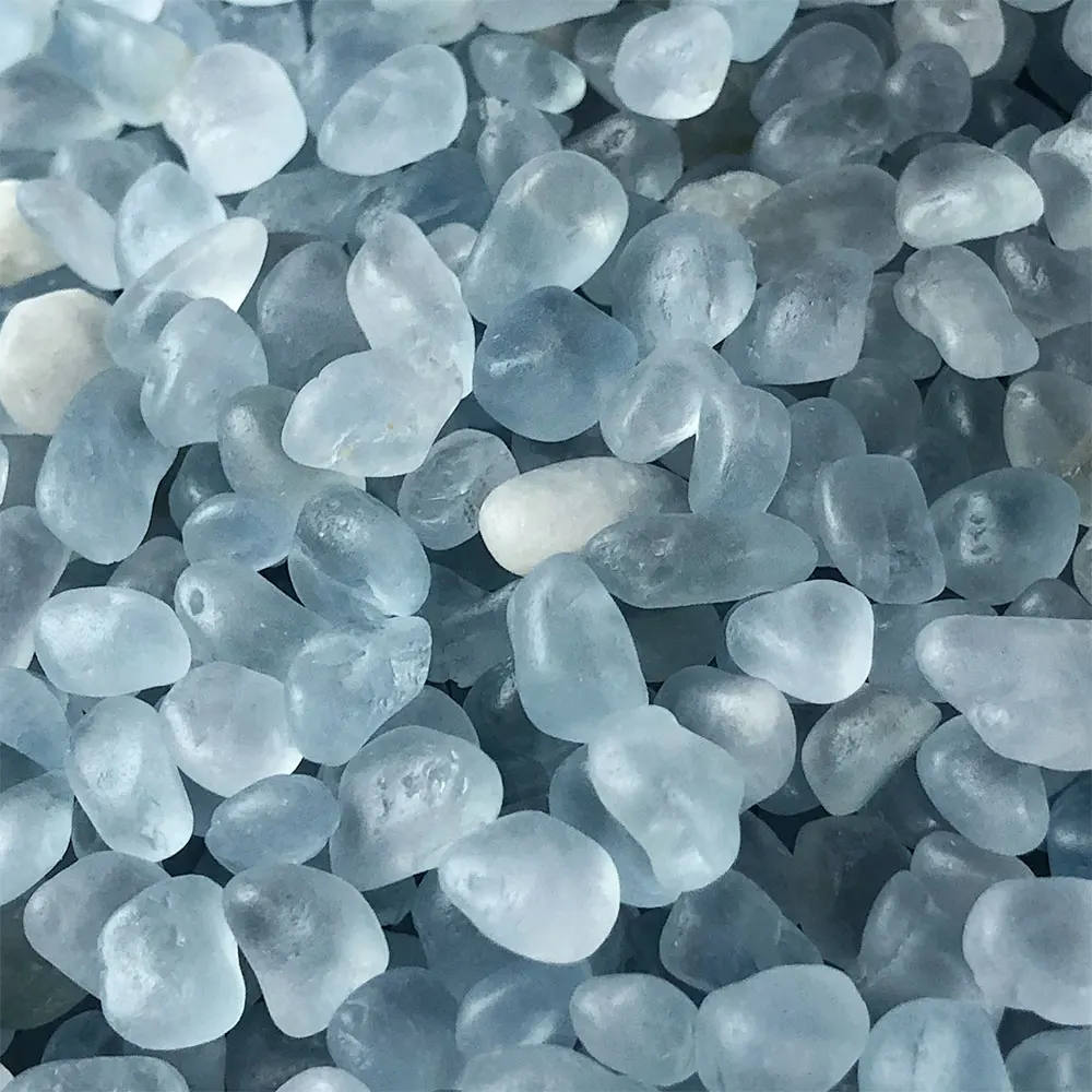 100g Bulk Natural Blue Celestite Quartz Crystals Chips Gravel Reiki