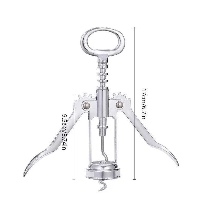 High Quality Red Wine Bottle Beer Opener Steel Wine Corkscrew Wine Opener Multifunctional Stainless Corkscrew Kitchen Supplies