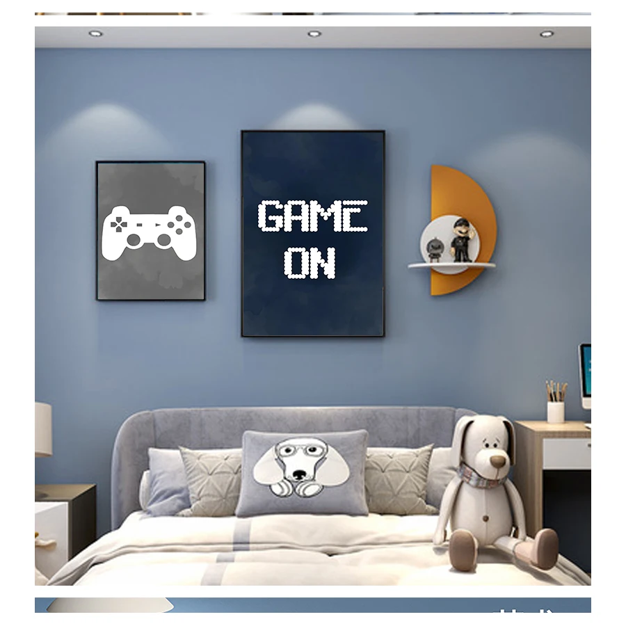 Decoração De Jogos Coma Sono Jogo Repita Gamer Gift Canvas Posters