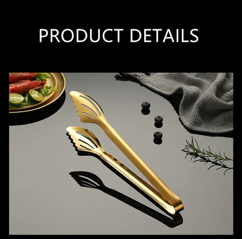 Pince à steak coordonnante en acier inoxydable, pince à gril, pelle à huile  de vidange, spatule à frire, outils de cuisine, 304 - AliExpress