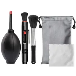 Digital Camera & Laptop Cleaning Kit with Air Blower and Lens Cloth (5PCs)