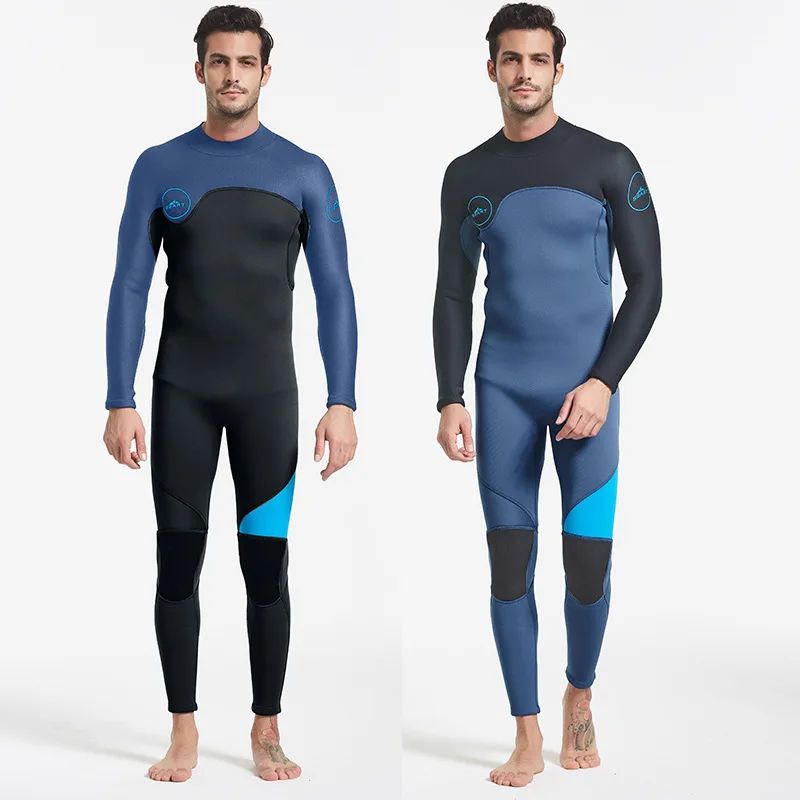 

3MM diving suit, men's long sleeved diving suit, cold and warm, surfing wet suit, professional one piece swimsuit