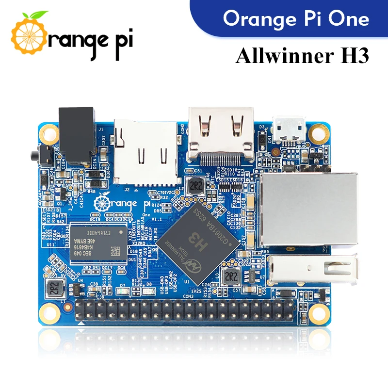 Orange Pi-One +   ġ + ̽, 1GB Ram ̱  ǻ Allwinner H3  ȵ̵ 4,4   OS  