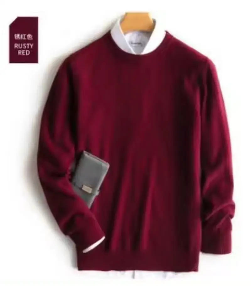 dark red O-Neck