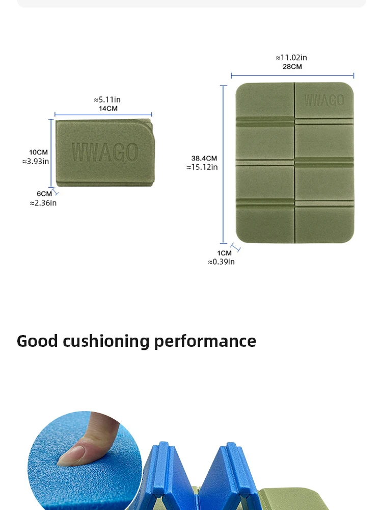 Schaum xpe klapp kissen strand camping tragbare feuchtigkeit dichte matten outdoor wasserdichte kleine picknick auflage 6 farben – Detail 4
