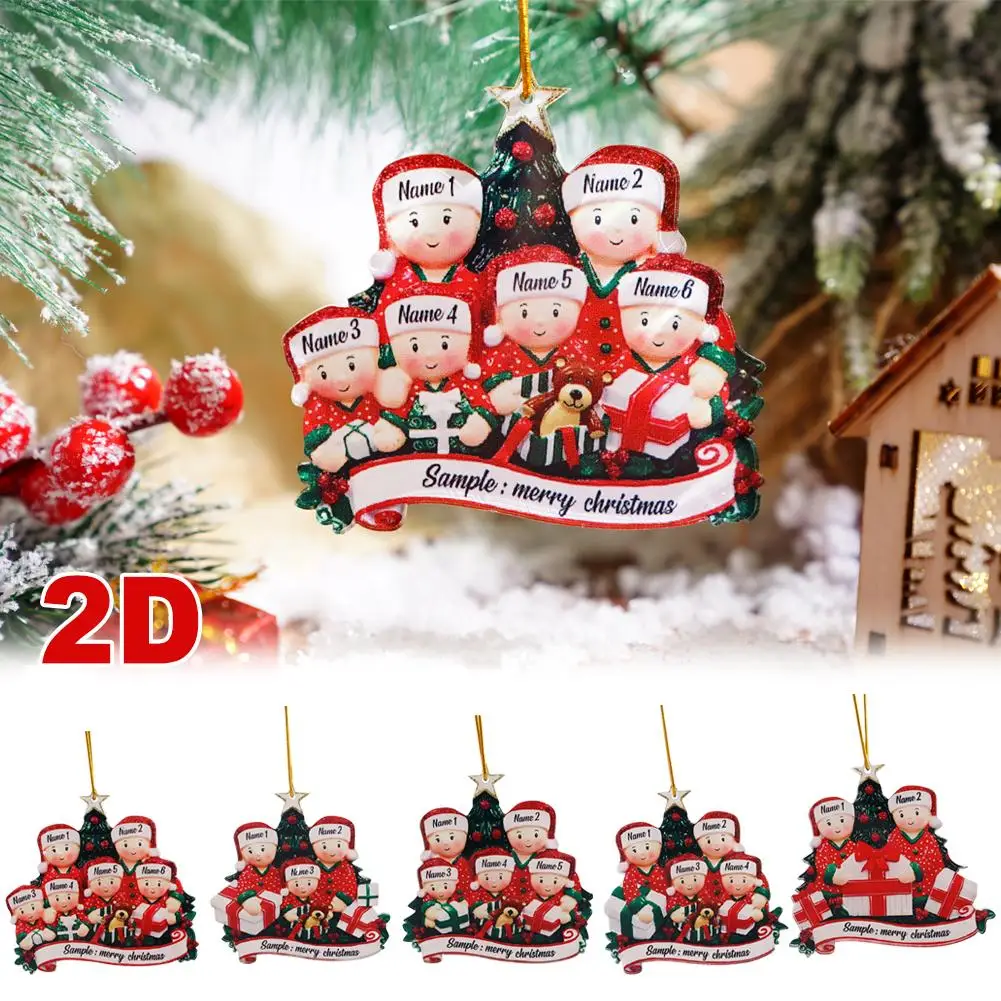 

Christmas Pendant DIY Personal Family Christmas Decorations For Home 2023 Navidad Christmas Tree Hanging Ornament New Year A0Y7