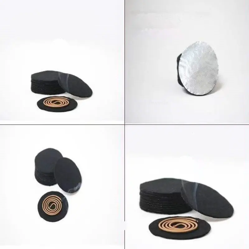 3pcs Aluminum Foil Fireproof Cotton Pad DIY Heat Insulation Fireproof Incense Pad Flame Retardant Cotton Incense Supplies