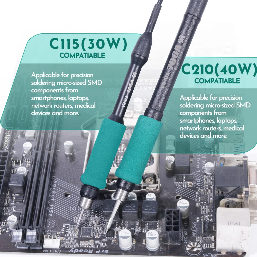 YIHUA 982-III C115 C210 C245 Soldering Iron Precision Soldering Station  Control Temperature Welding Rework Station 5