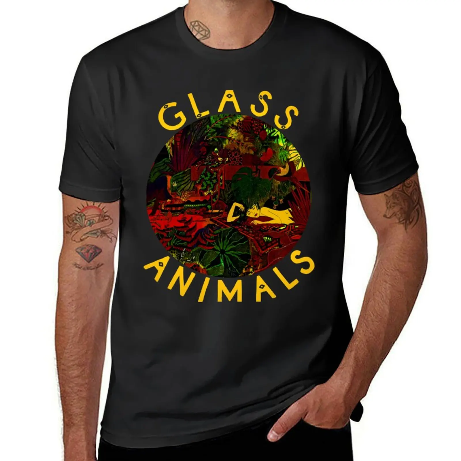 

Glass Animals T-Shirt quick-drying plus size tops black t shirts for men