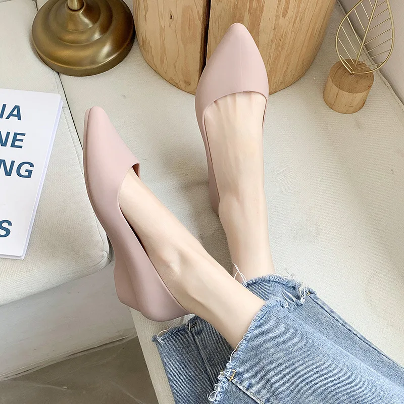 

Spring and summer pointed toe women's single shoes outer wear flat sandals women's hy-039