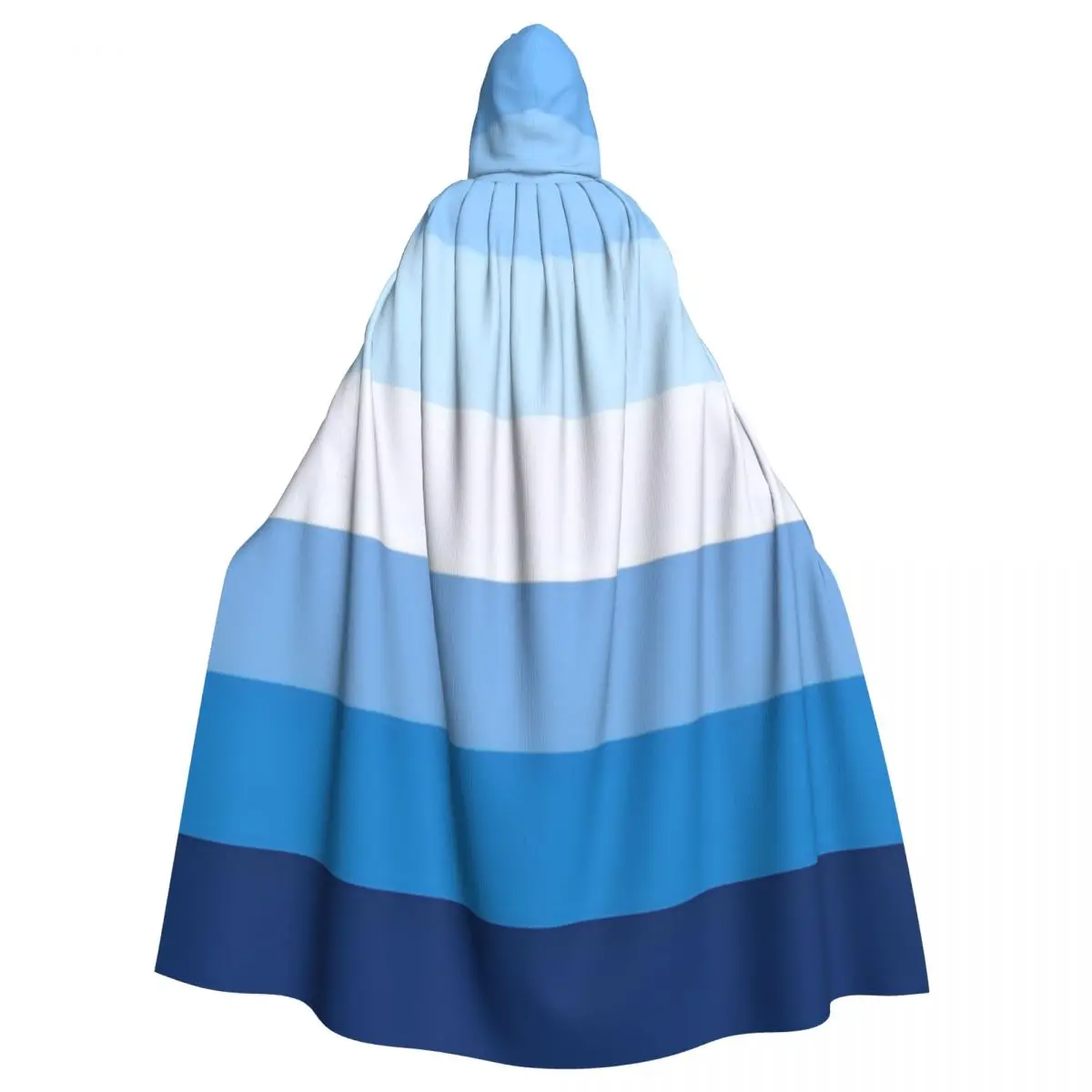 

Gay Men Pride Flag Adult Cloak Cape Hooded Medieval Costume Witch Wicca Vampire Elf Purim Carnival Party
