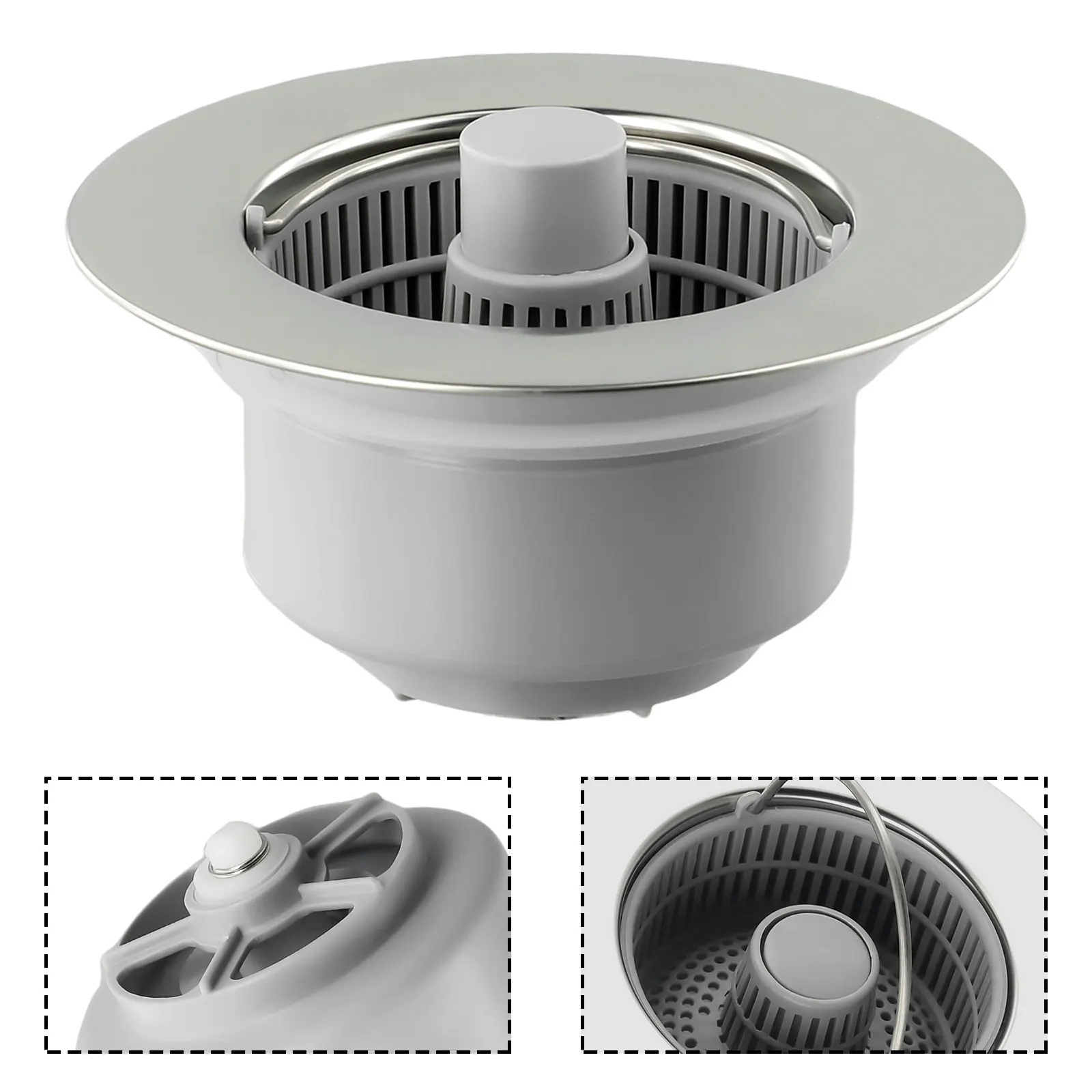 

Универсальный сливной фильтр для кухонной раковины 3 в 1, фильтр из нержавеющей стали, легко установить и использовать для эффективного слива