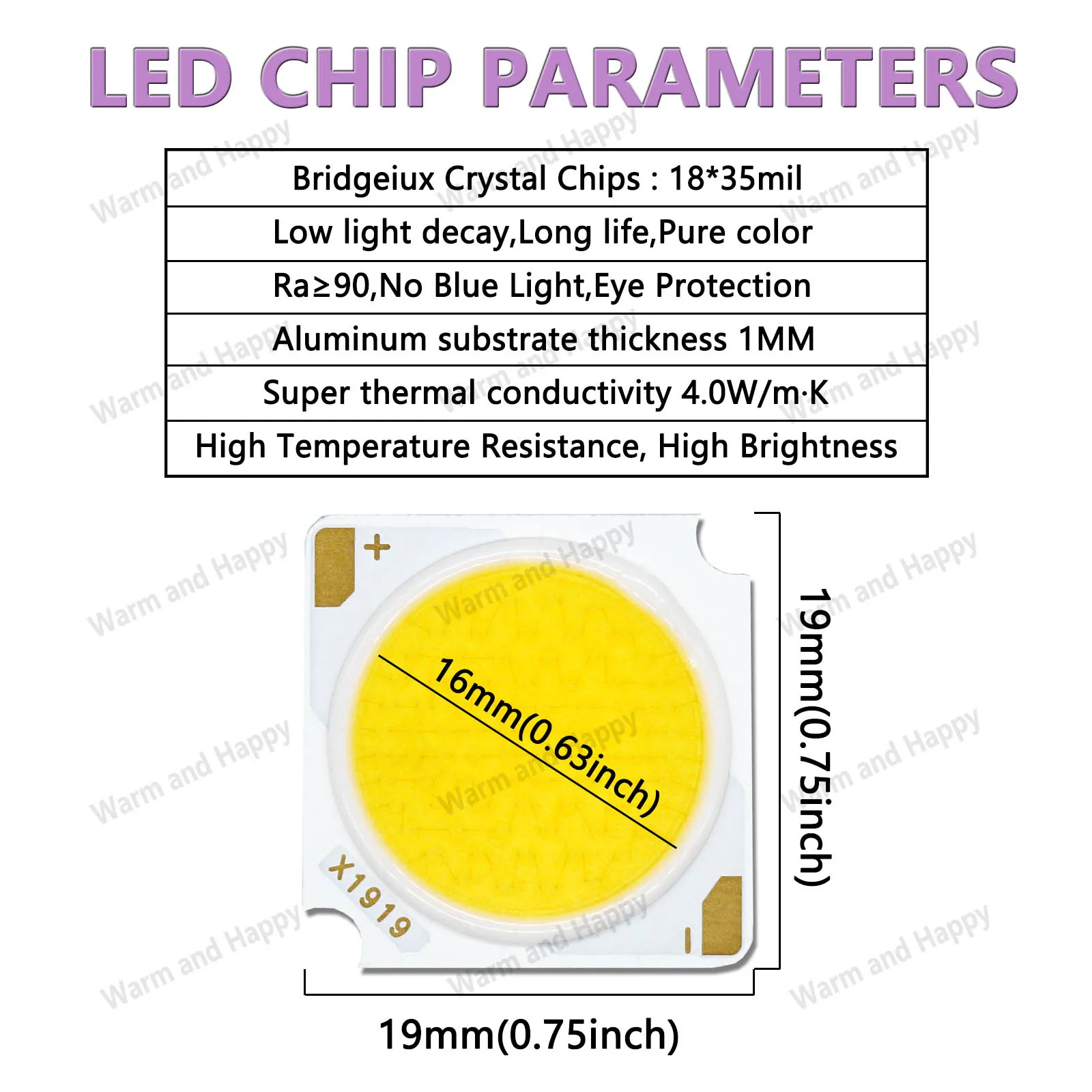 Puce Led Cob Ra Cri 90, 10w 12w 15w 18w 20w 24w 30w 36w, Blanc Naturel  Chaud 3000k 4000k 5000k 6000k 1919, Ampoule À Monter Soi-même - Led Puces -  AliExpress