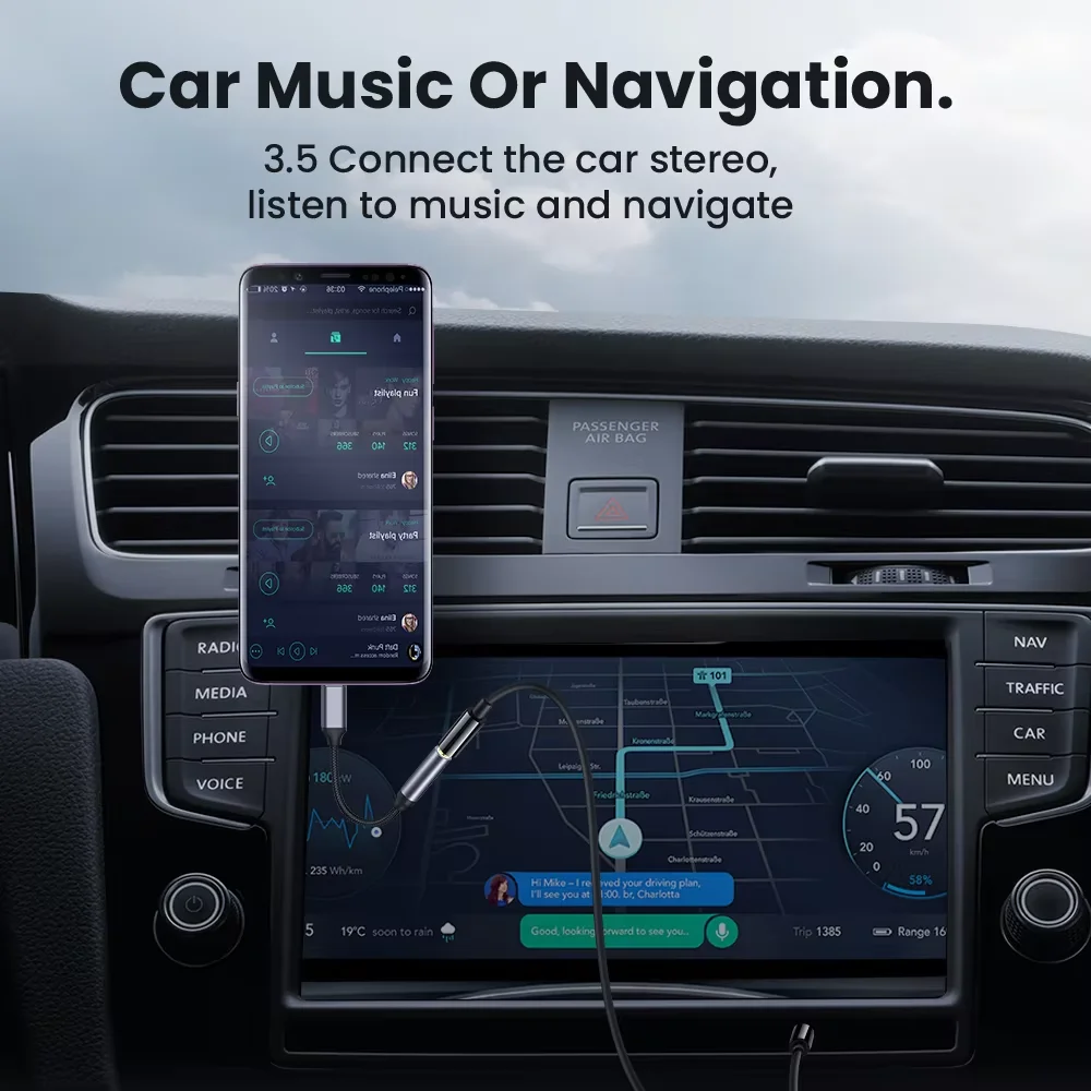 아이폰용 3.5mm 잭 케이블 AUX 어댑터, 아이폰 12 13 14 Pro용 어댑터 헤드폰 커넥터 오디오 분배기