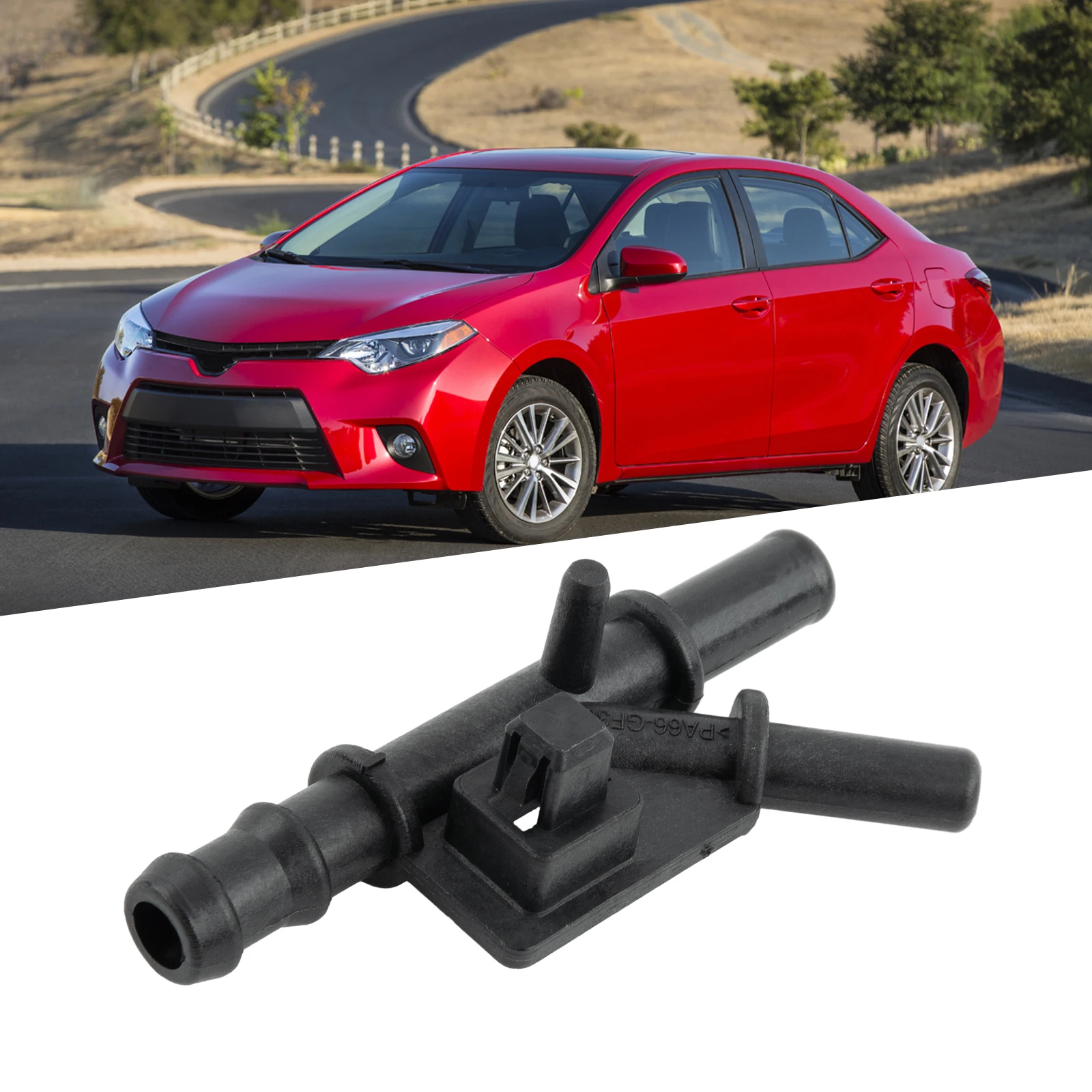 

1626421090 Pipe Joint Water Pipe Joint 16264-21090 1626421090 Black Engine Coolant WATER BY-PASS Easy Installation