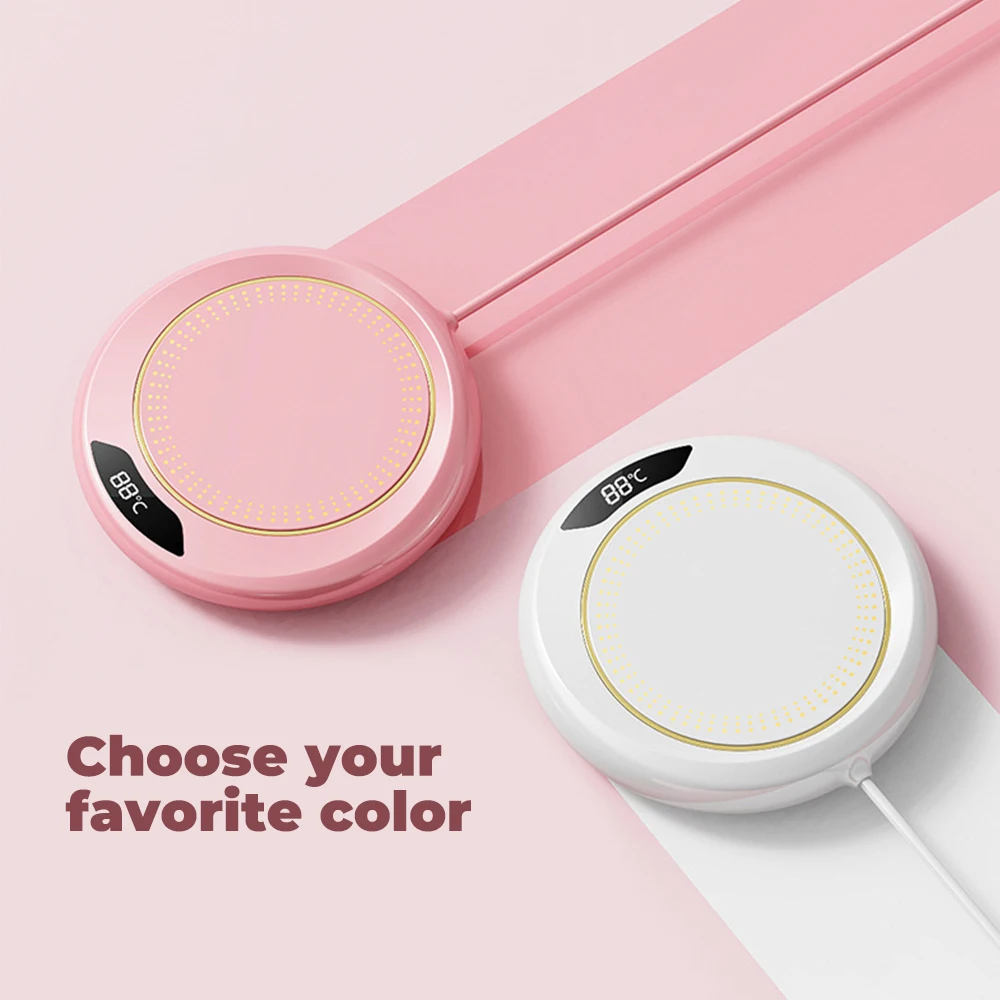USB Intelligent Heating Cup Coaster Milk Coffee Tea Water Heater 3-Level Adjustment Heated 55 Degrees Constant Temperature