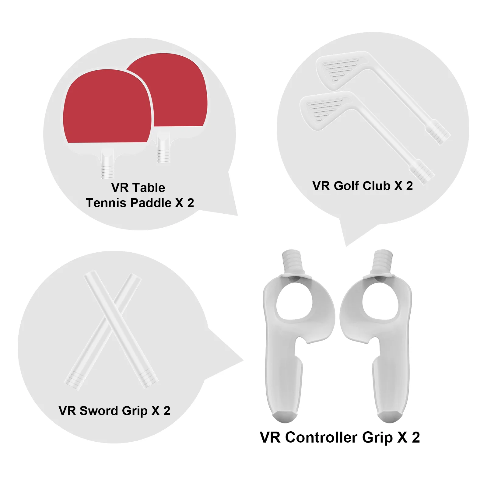 The Meta Quest3 VR Controller's Tactile Gaming Sports Set, with Table Tennis Racket Stick Game Accessories for Quest3 VR Gamepad