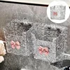 욕실선반 Makeup Brush Organizer Storage Rack Bathroom Storage Box Drain Box Punch-Free Toothpaste Holder Wall Mounted 1